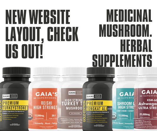 Gaias Superfoods. Mushroom, Herbs, Organic Supplements, Health Supplements