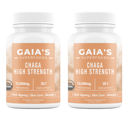 Chaga Mushroom-skin health | Extract | 120 Capsules