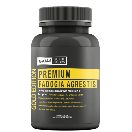 Premium Gold Edition | Fadogia Agrestis | 60 Capsules - Gaia's Superfoods