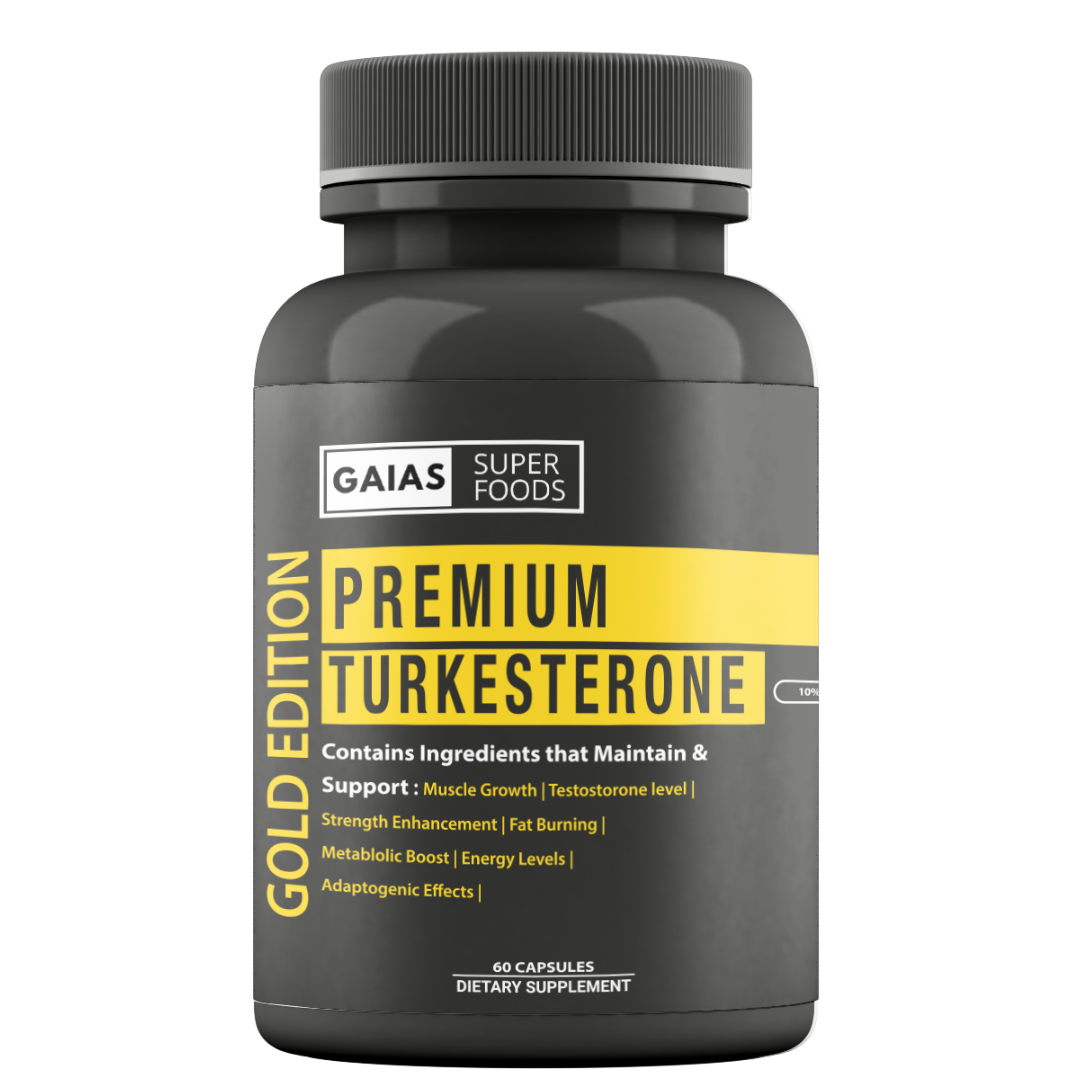 Gold Edition | Turkesterone-Muscle-Building Support | 60 Capsules