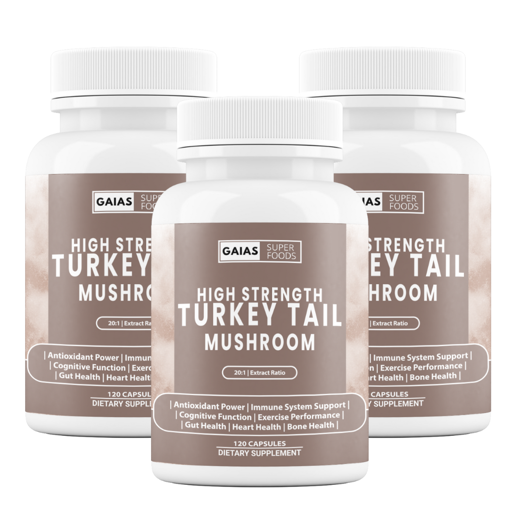 Turkey Tail Mushroom-Immune System Boost | Extract | 120 Capsules